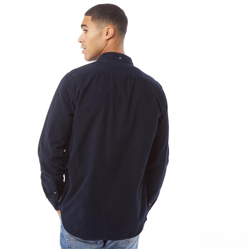 French Connection Heren Cord Overhemden met lange mouwen Donker Marineblauw - Afbeelding 2