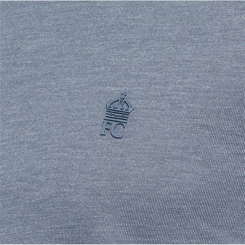 French Connection Heren T-shirts Gemeleerd Bordeauxrood - Afbeelding 2