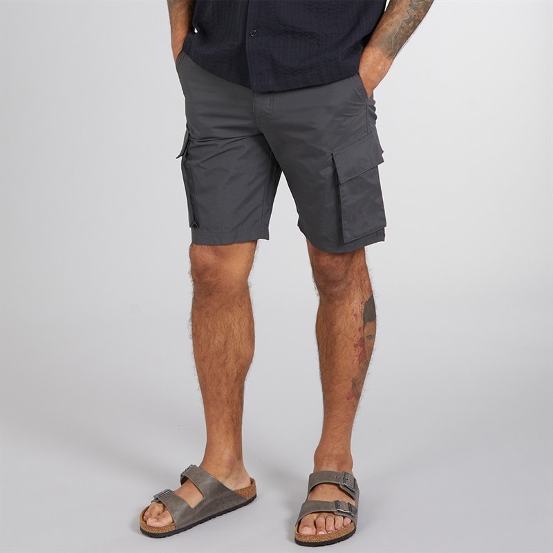 French Connection Herenshorts Cargo Tech Antraciet