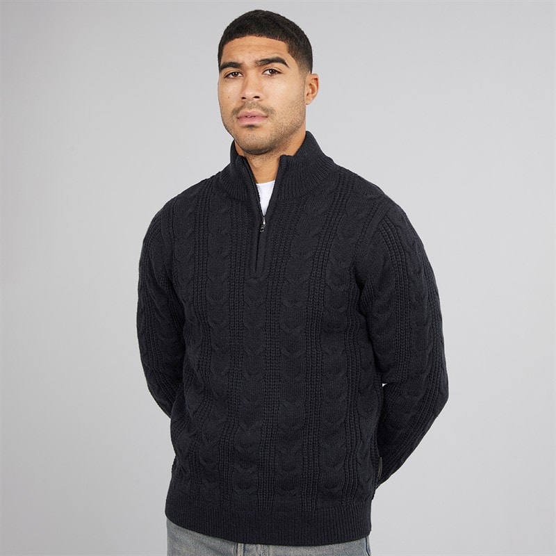French Connection Heren 1/2 Zip Woltrui Marine - Afbeelding 1