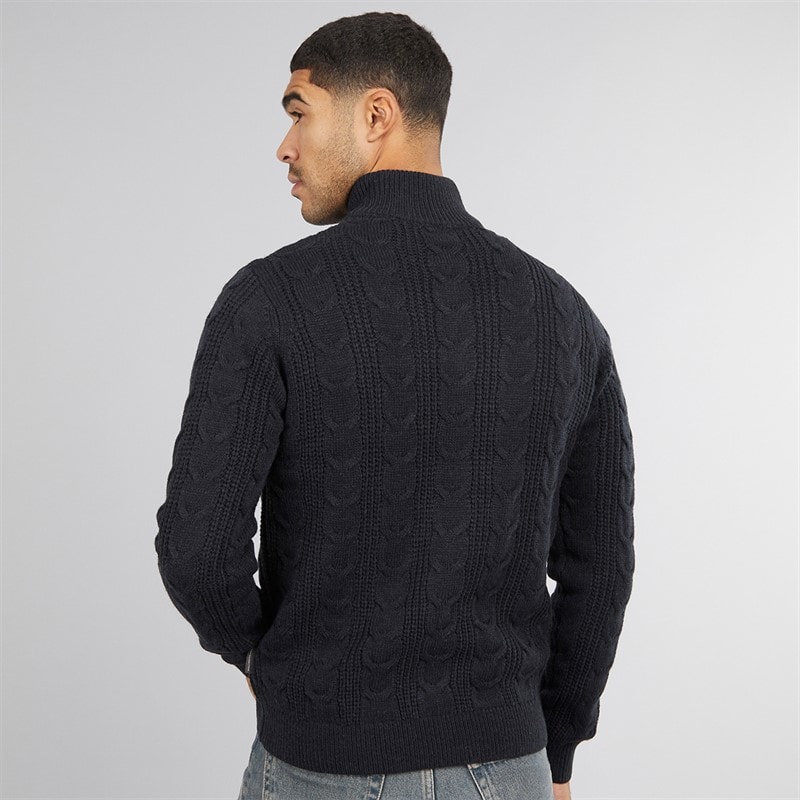 French Connection Heren 1/2 Zip Woltrui Marine - Afbeelding 2