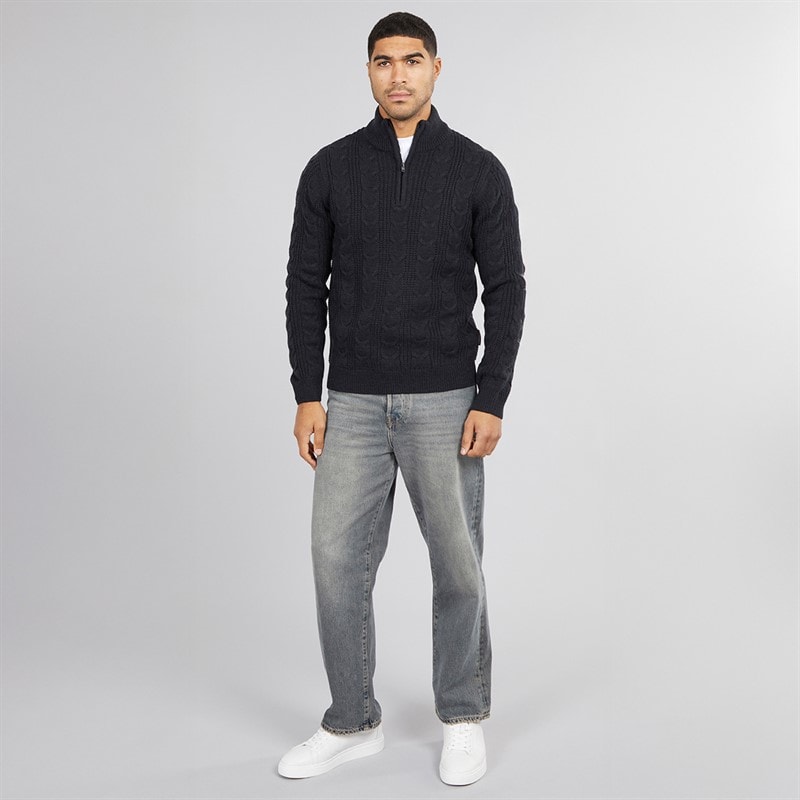 French Connection Heren 1/2 Zip Woltrui Marine - Afbeelding 4