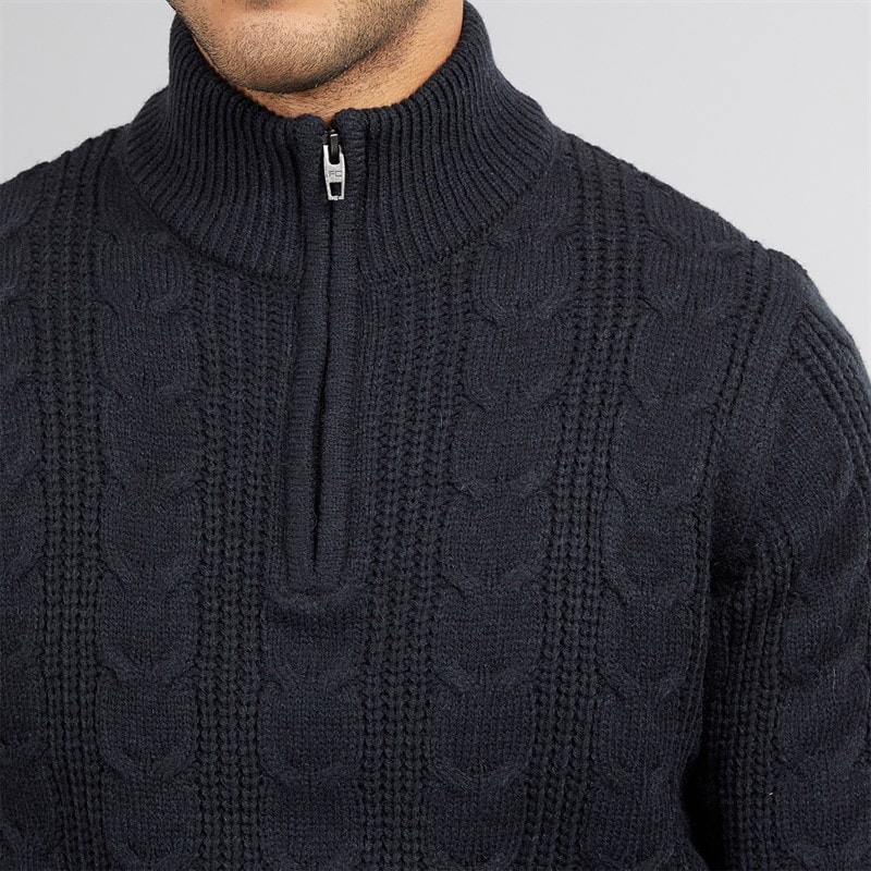 French Connection Heren 1/2 Zip Woltrui Marine - Afbeelding 5