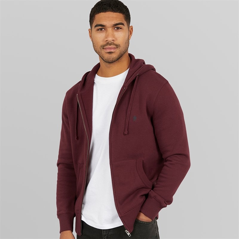 French Connection Heren Zip Hoodie Chateau / Marine - Afbeelding 1