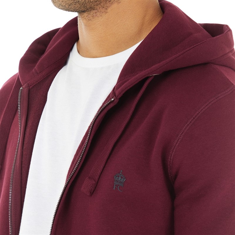 French Connection Heren Zip Hoodie Chateau / Marine - Afbeelding 3