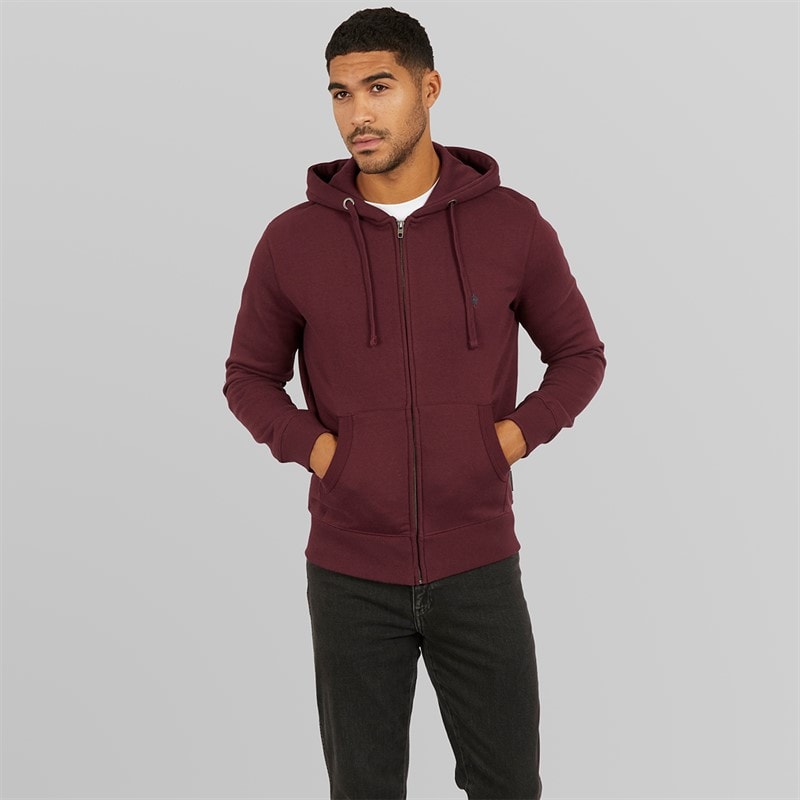 French Connection Heren Zip Hoodie Chateau / Marine - Afbeelding 4