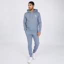 French Connection Herenscript Trainingspak Lichtblauw Melange/Wit