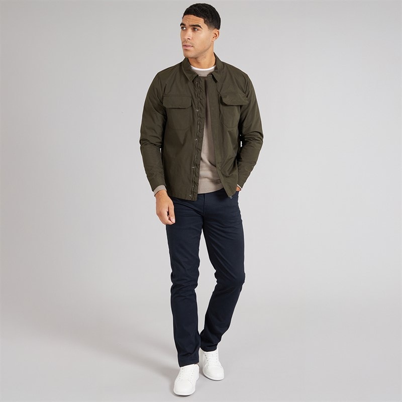 French Connection Overshirt Heren Tech Khaki - Afbeelding 4