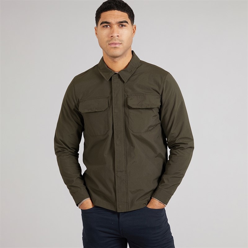 French Connection Overshirt Heren Tech Khaki - Afbeelding 5