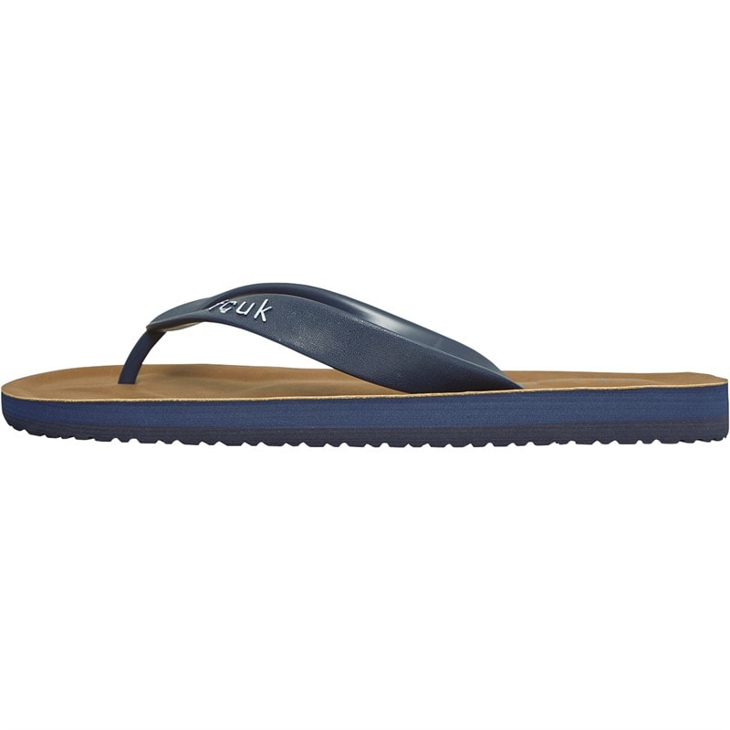 French Connection Heren FCUK Slippers Marine - Afbeelding 2