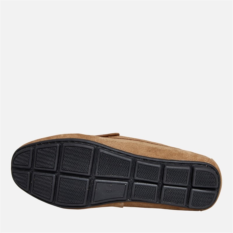 French Connection Heren Suede Driving Instappers Bruin - Afbeelding 2