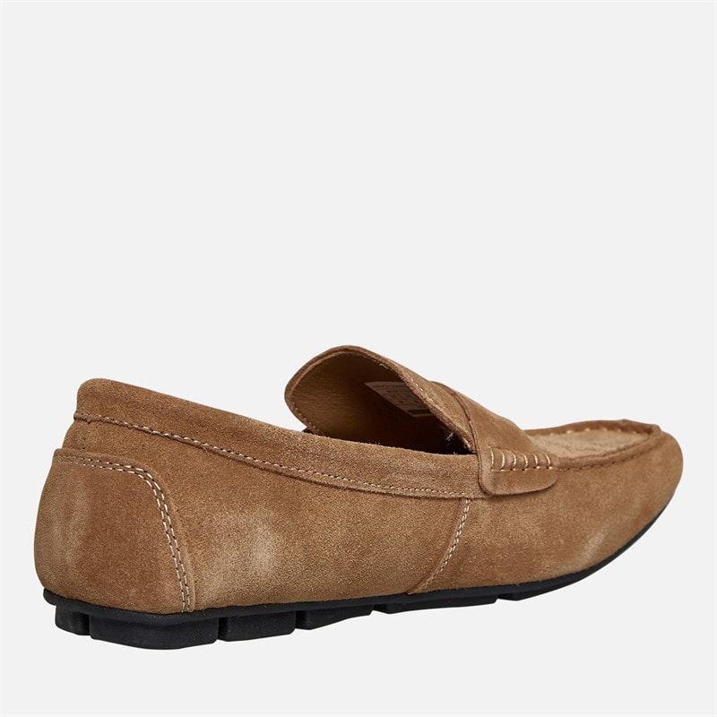 French Connection Heren Suede Driving Instappers Bruin - Afbeelding 5