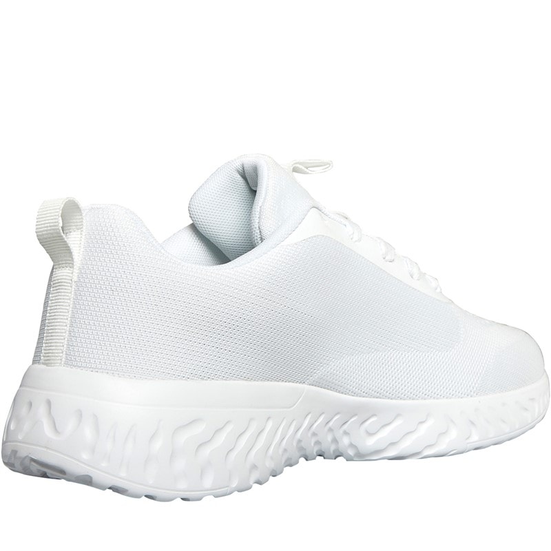 French Connection Heren V5 Lace Trainers Wit Mono - Afbeelding 5