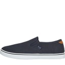 French Connection Heren FCUK Deck Slip On Canvas Pumps Navy