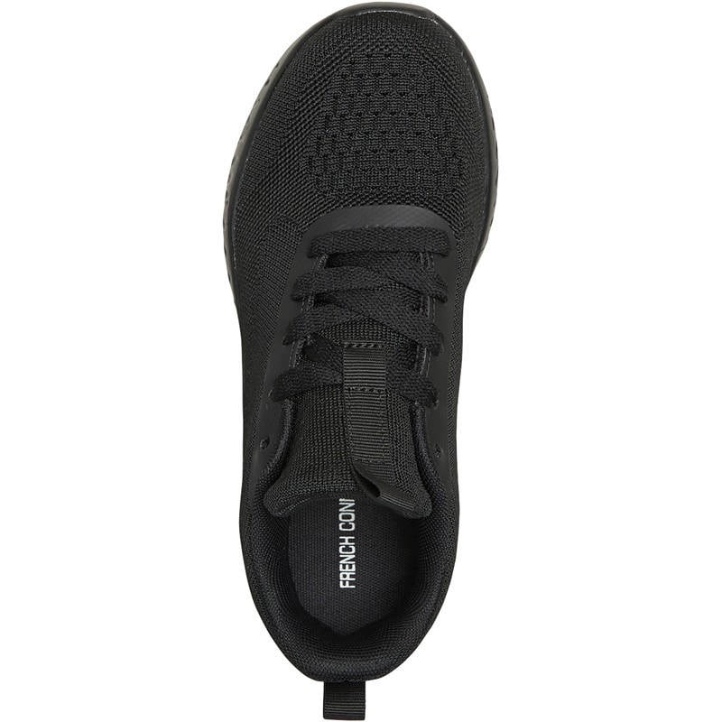 French Connection Dames V5 Lace Sneakers Zwart Mono - Afbeelding 4