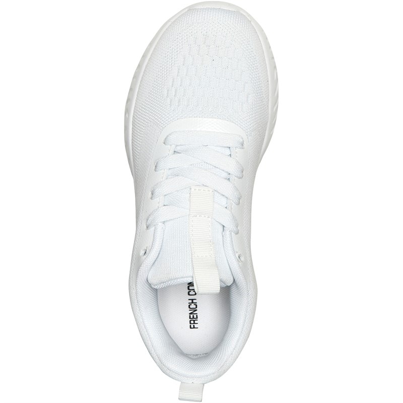 French Connection Baskets en dentelle V5 Femme Blanc Mono - Image 4