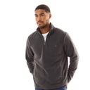 French Connection Heren 1/2 Zip Micro Fleece Anthrazit Mel