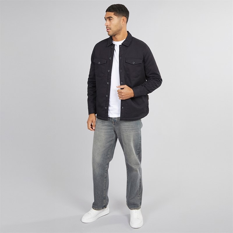 French Connection Heren Werk Borg Overshirt Marine - Afbeelding 4