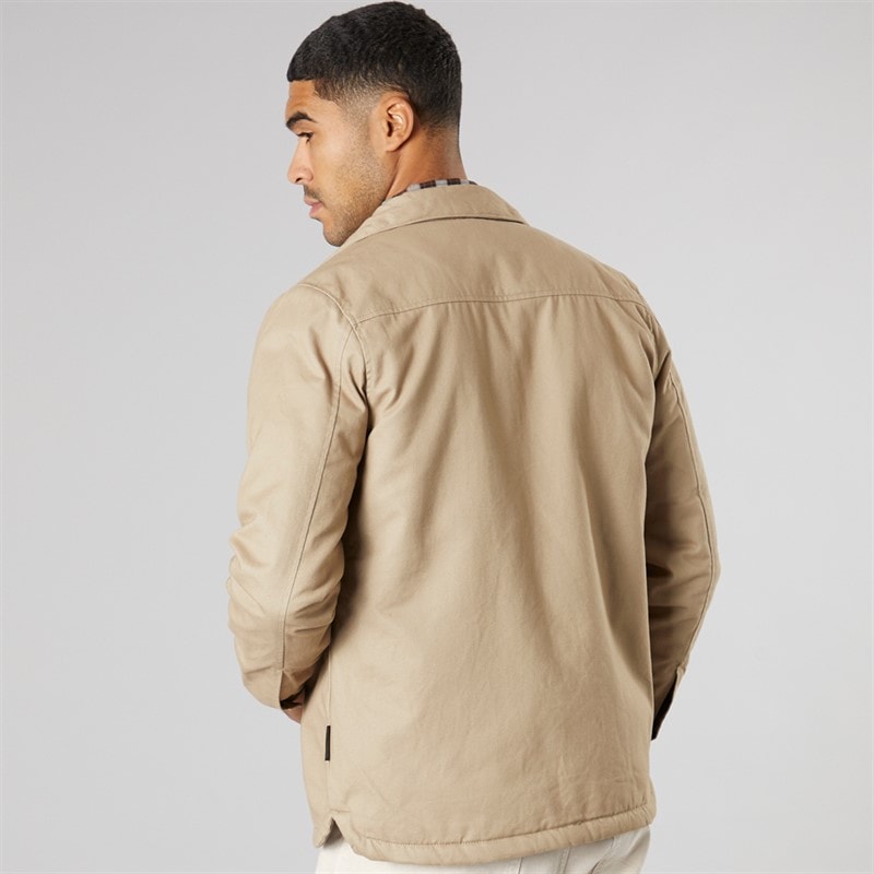 French Connection Heren Werk Borg Overshirt Grijs - Afbeelding 2