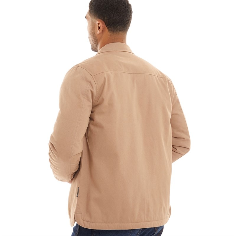French Connection Heren Borg Overshirt Kameel - Afbeelding 2
