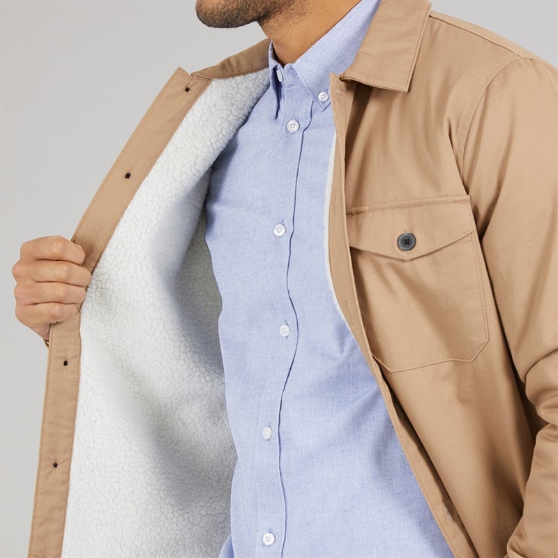 French Connection Chemise en molleton de travail Homme camel - Image 3