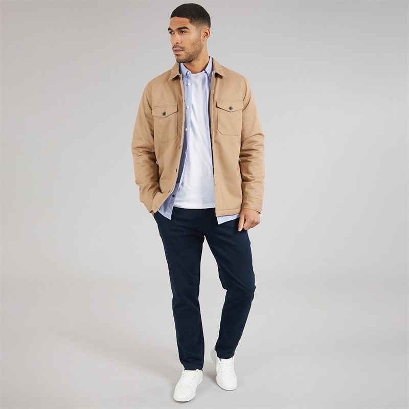 French Connection Chemise en molleton de travail Homme camel - Image 4