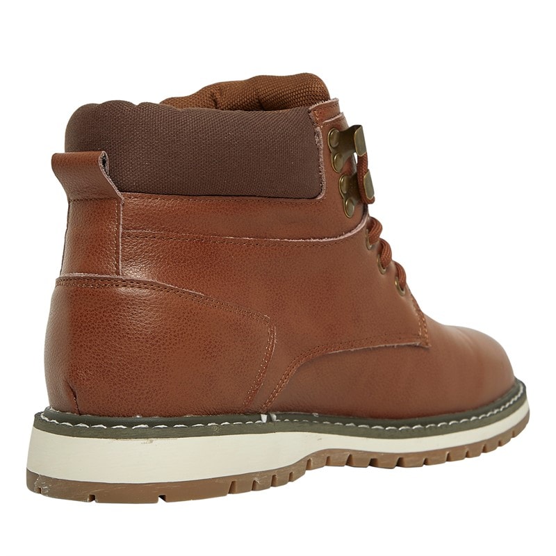 French Connection Bottines Workwear Homme Marron - Image 5