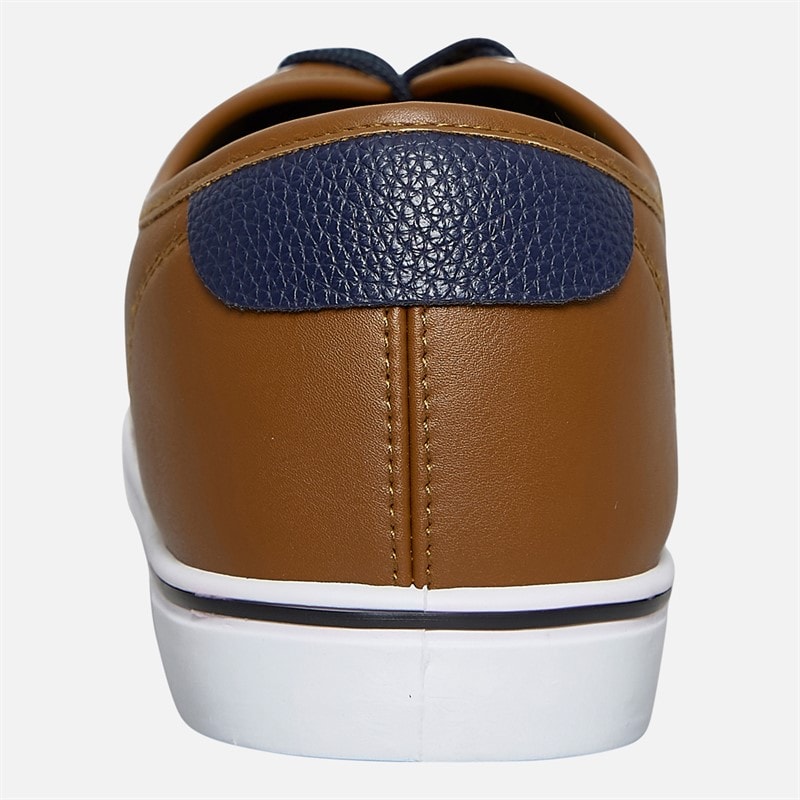 French Connection Heren Deck PU Canvas en gympen Bruin - Afbeelding 3