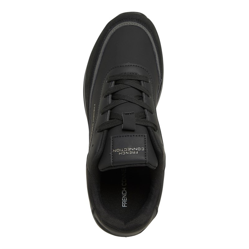 French Connection Jongens Suede Sneakers Zwart - Afbeelding 4