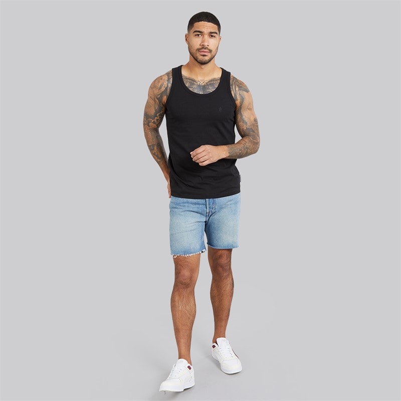 French Connection Heren Drie-Pack Vesten Multi 4 - Zwart/Wit/Licht Grijs Melange - Afbeelding 4