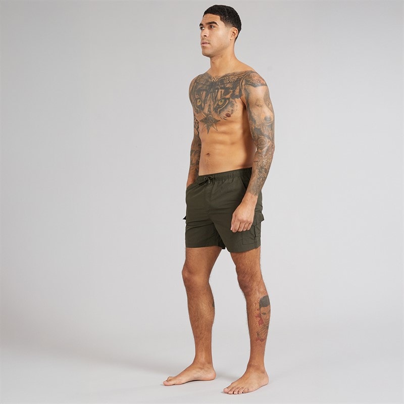 French Connection Heren Zwemshorts Khaki - Afbeelding 4