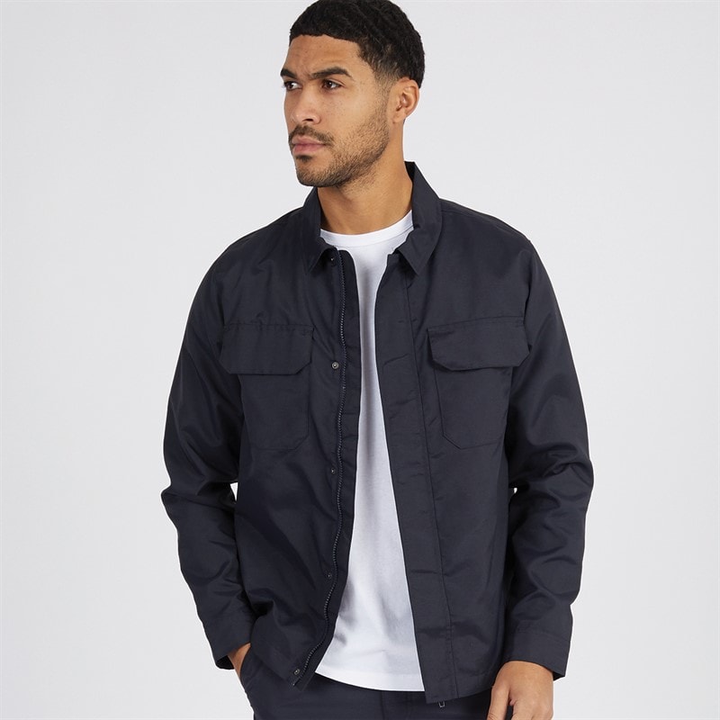 French Connection Heren Tech Overshirt Marine - Afbeelding 1