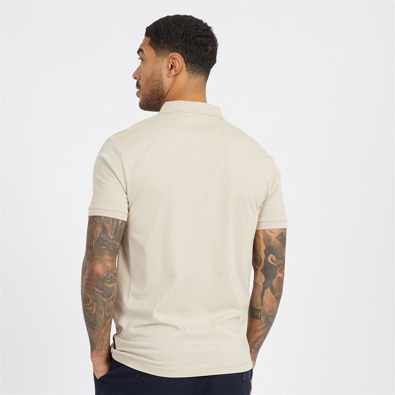 French Connection Heren trofee poloshirt Stone - Afbeelding 2