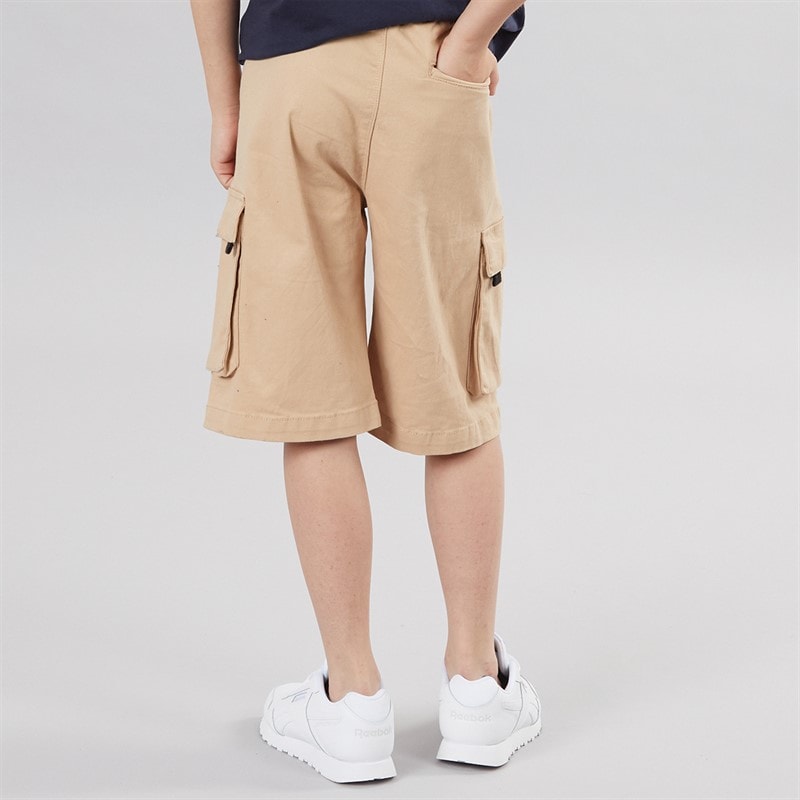 French Connection Jongens Vault Cargo Shorts Zand/Zwart - Afbeelding 2