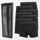 French Connection Heren FC Zeven Boxer Trunks Pak Fc1 Black
