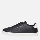 French Connection Heren Contrast Heel Tennis Sneakers Zwart