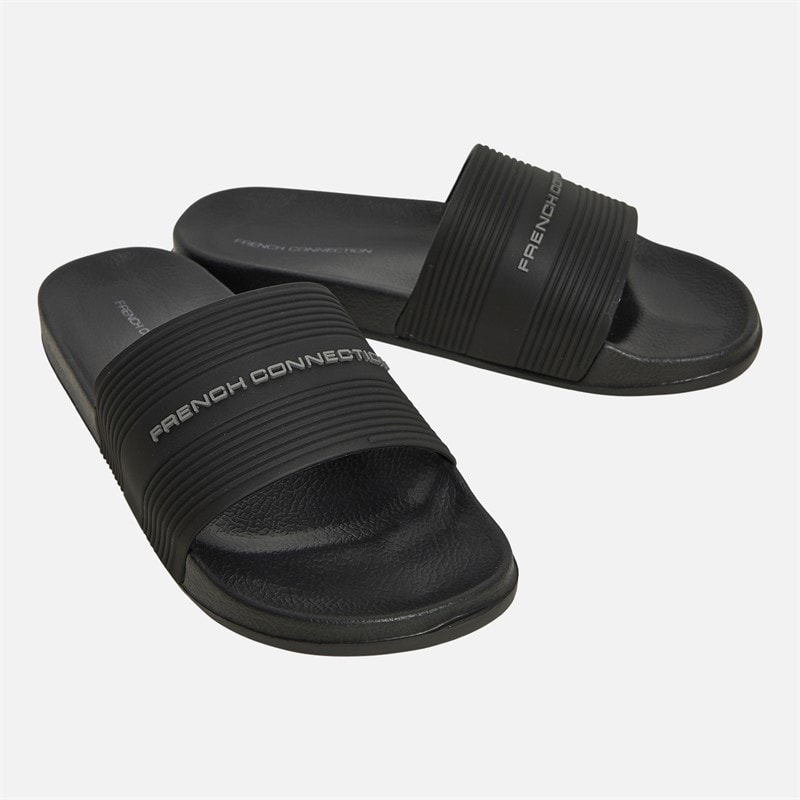French Connection Zwarte Sandalen met Band Heren
