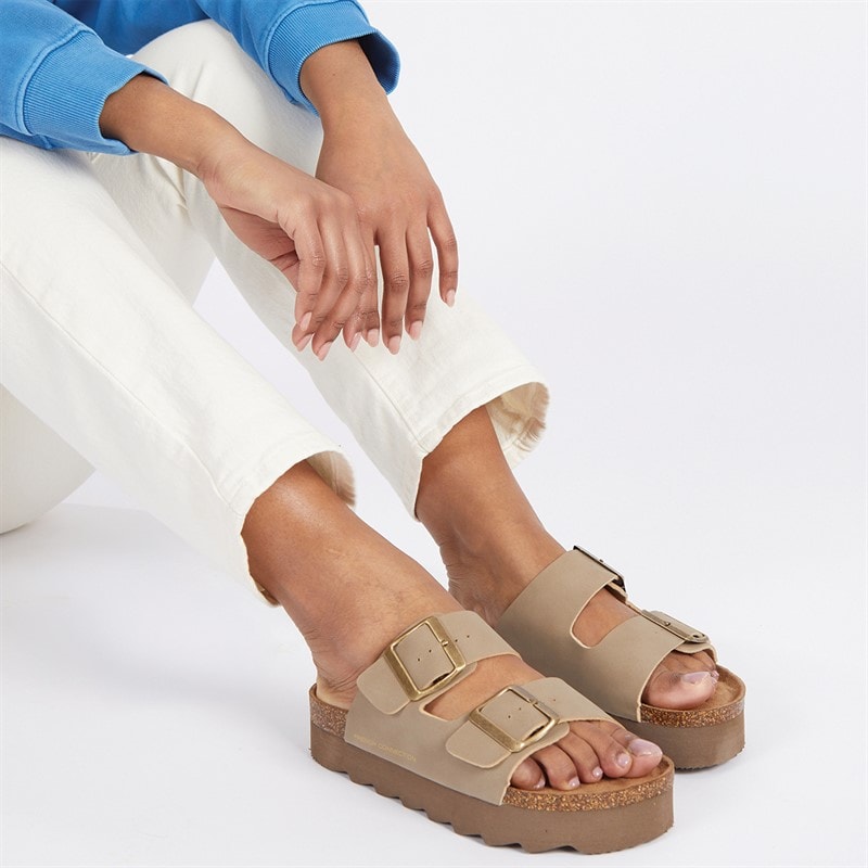 French Connection Dames Sandalen Bruin