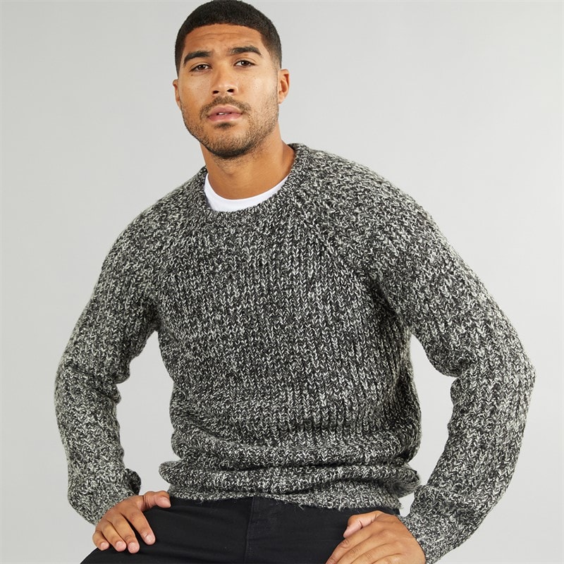 French Connection Sweter dla niego kolor czarny/jęczmień
