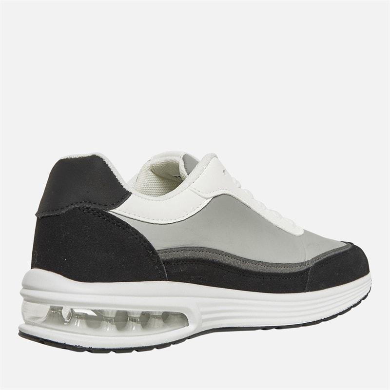 French Connection Heren Bubble Sneakers Wit / Zwart - Afbeelding 5