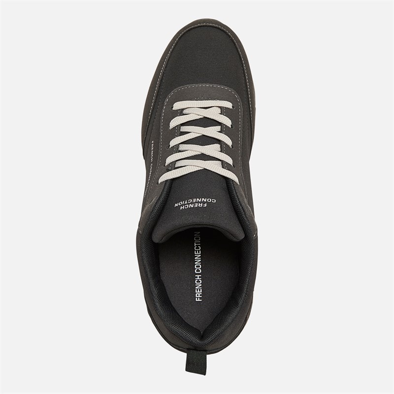 French Connection Herren Wen Logo Turnschuhe Grau - Bild 4