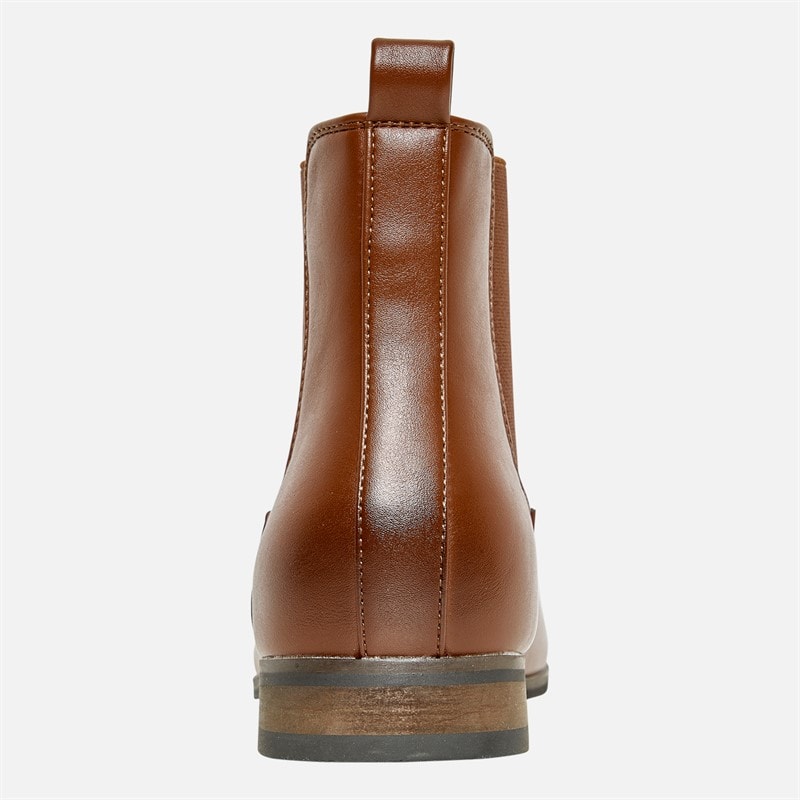 French Connection Heren French Connections PU Chelsea Boots Tan - Afbeelding 3