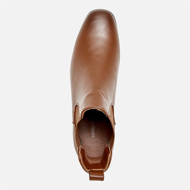 French Connection Heren French Connections PU Chelsea Boots Tan - Afbeelding 4
