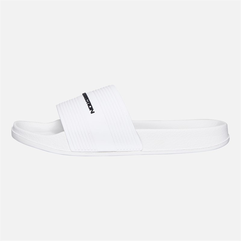 French Connection Jongens band slippers Wit/Black Logo - Afbeelding 2