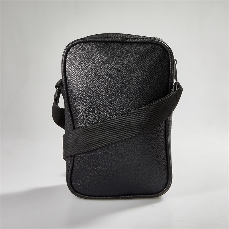 French Connection Heren FC Klassieke Flight Bag Zwart - Afbeelding 3