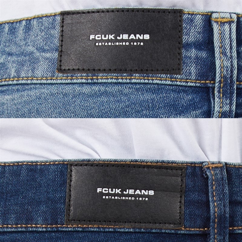 French Connection Homme FCUK Pacquet Double jeans coupe slim Ind50/Ind55 - Image 3