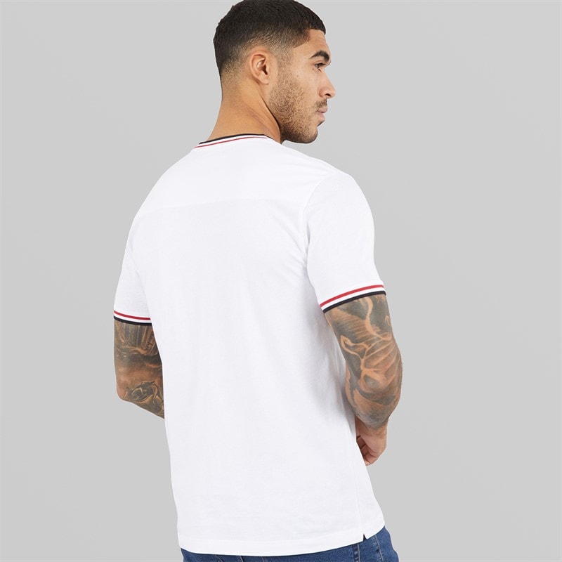 French Connection T-shirt Homme 3 cols ringer Blanc - Image 2