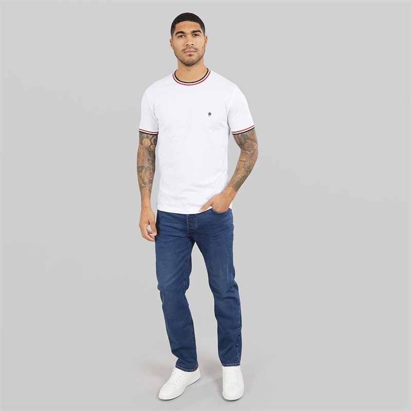 French Connection T-shirt Homme 3 cols ringer Blanc - Image 4