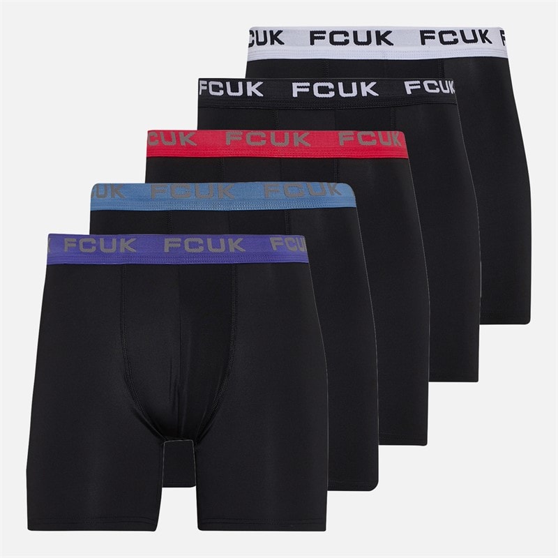French Connection Herren Fünferpack FCUK Performance Boxershorts