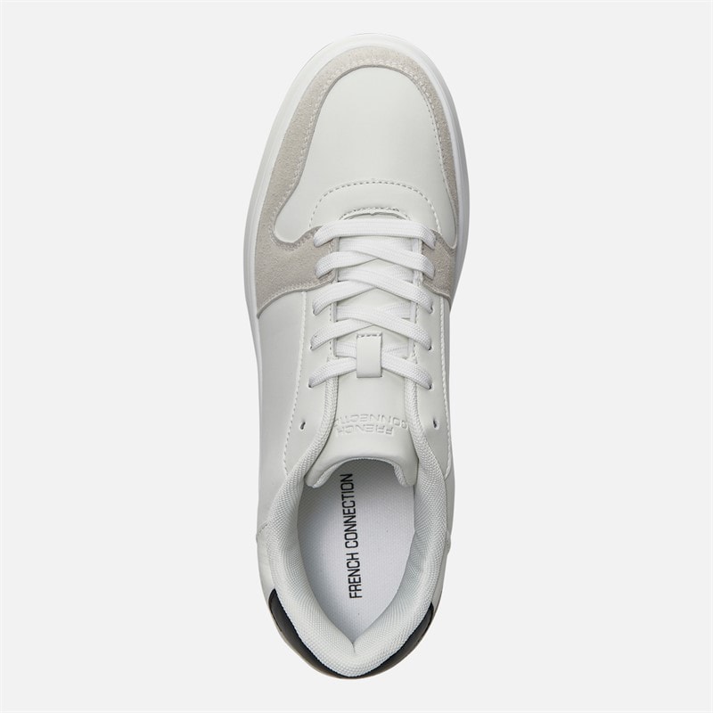 French Connection Hybrid Court sneakersy dla niego kolor czarno-biały – zdjęcie  4